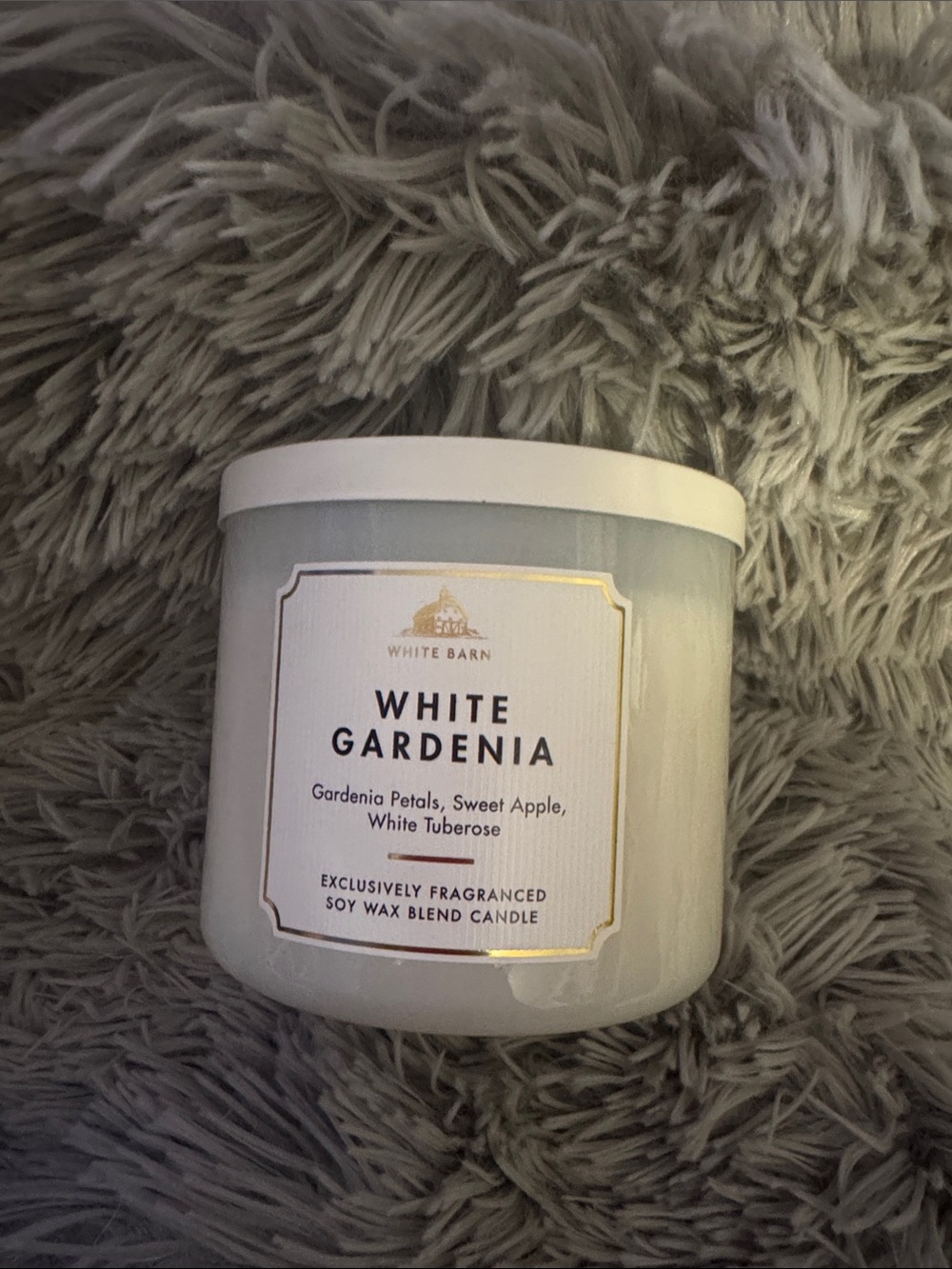 White Barn White Gardenia Candle in White Jar